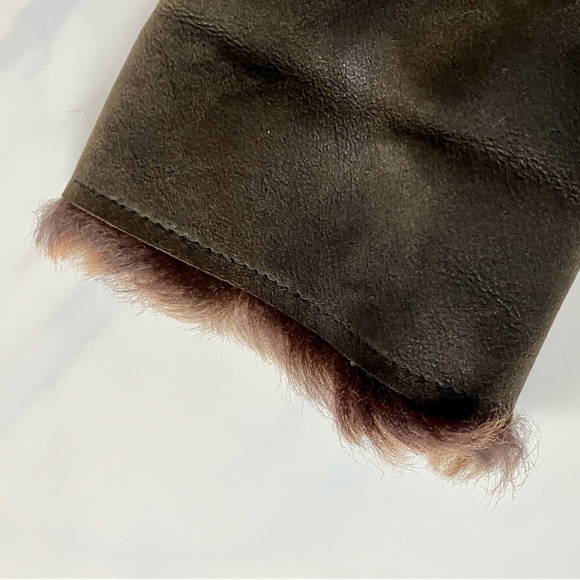 LIMITED EDITION John Varvatos Leather/Shearling Hooded Coat EU 50 / US 40 L XL - Picture 7 of 12